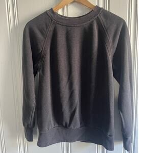 Prana dark grey pullover cozy up crew size extra small